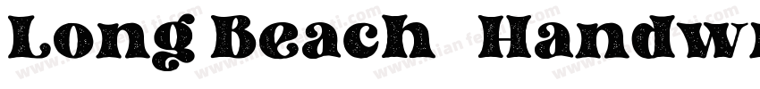 Long Beach   Handwriting Font字体转换